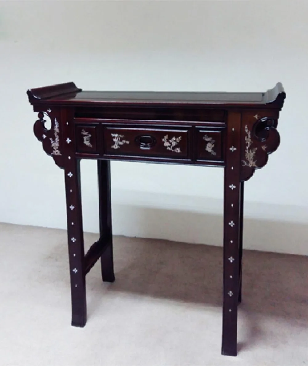AL-609-1 | ROSEWOOD OF ALTAR TABLE | ชุดโต๊ะบูชา ไม้พะยูงสไตล์คลาสสิก