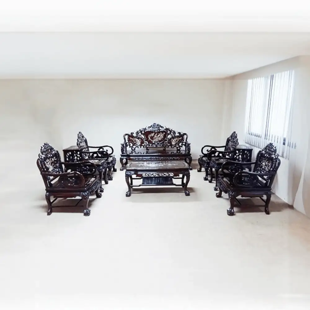 SM-210-10 | ROSEWOOD (POH TENG) SOFA SET | ชุดโซฟาองค์ชาย