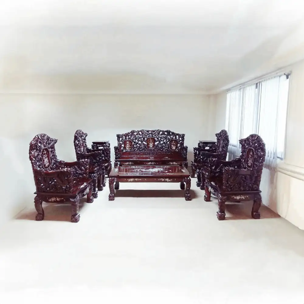 STV-303 | ROSEWOOD SOFA SET | ชุดโซฟาฮ่องเต้ไม้พยูง