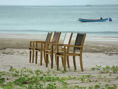 Teak with Synthetic Fabric Collection
