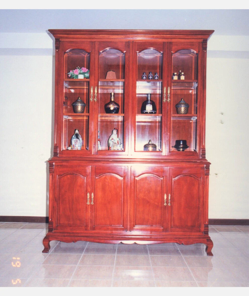 CF-331-0 | SIDEBOARD AND DISPLAY SHELF (FRENCH PROVINCIAL STYLE ) | ตู้ไซด์บอร์ด พร้อมชั้นโชว์ (สไตล์ฝรั่งเศสคลาสสิก