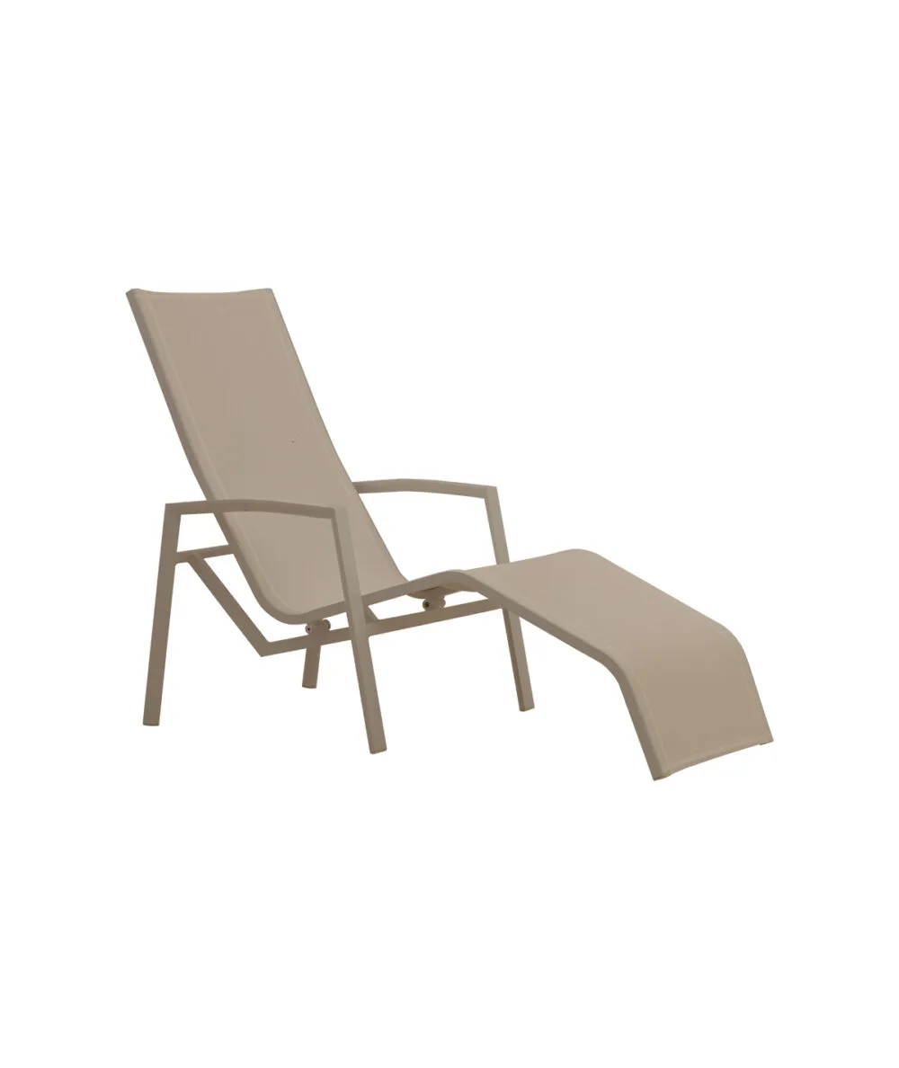 CL-2426-0 | Aluminium Rocking Chaise Lounge with Synthetic Fabric "Sunbed" , "Chaise Lounge"