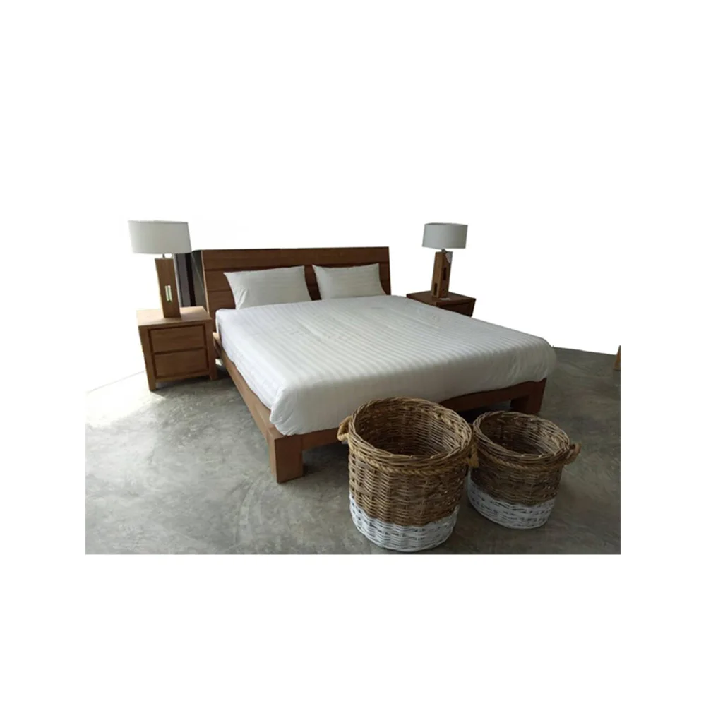 IND-2700-BD 6 FEET TEAK BED