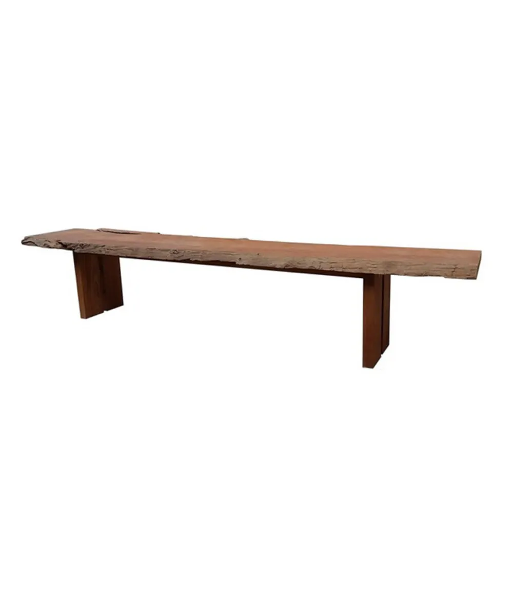 โต๊ะไม้แผ่นเดียวยาว 4 เมตรทำจากไม้สัก MASSIVE RECLAIMED TEAK RECTANGULAR TABLE