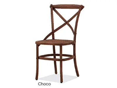 GS-2470-0 (CHO) RECLAIMED TEAK/RATTAN INDOOR SIDECHAIR ( Chocolate )