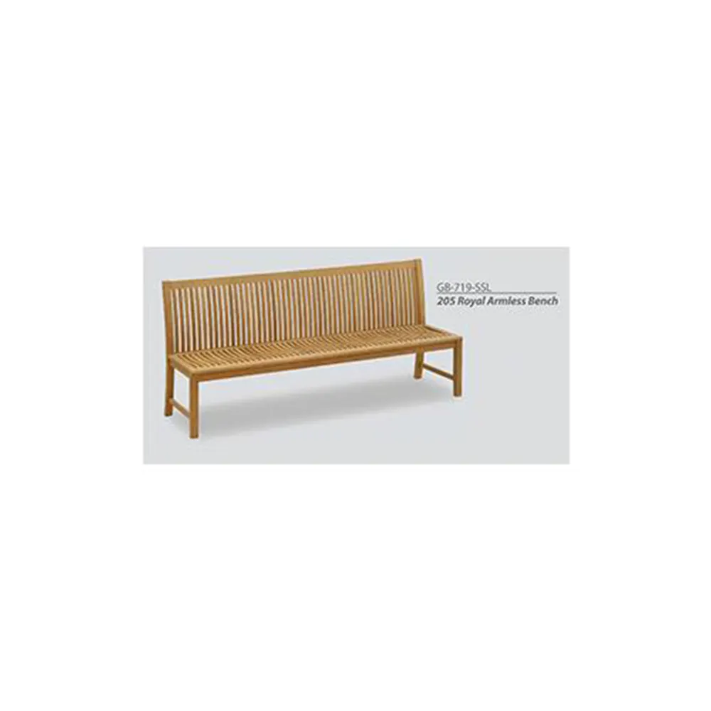 205 Royal Armless Bench
