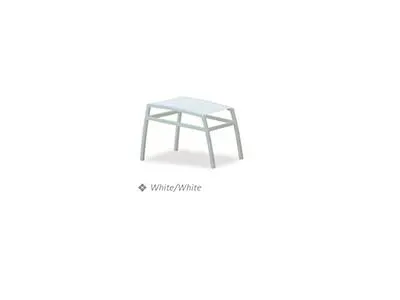 Aluminium Ottoman with Synthetic Fabric