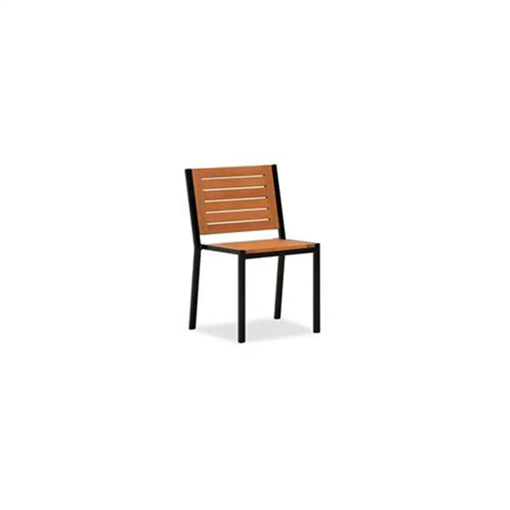 Hardwood/Aluminium Stacking Sidechair