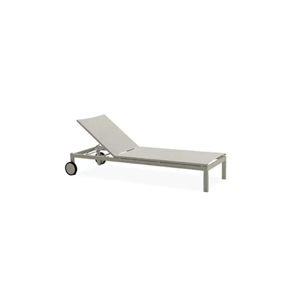 Aluminium Chaise Lounge with Synthetic Fabric