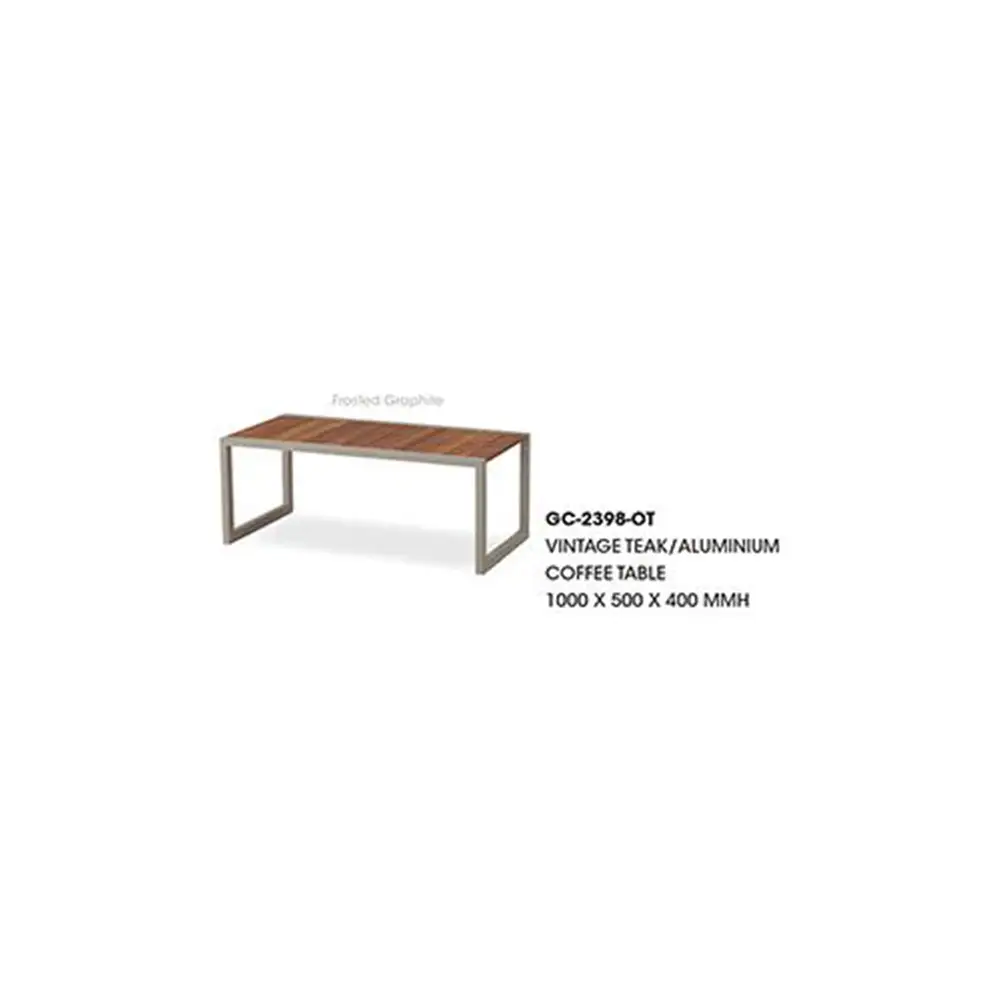 Vintage Teak/Aluminium Coffee Table