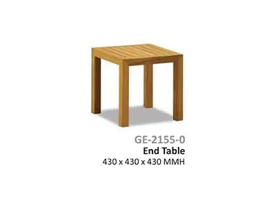 Teak End Table 430 x 430 x 430 MMH