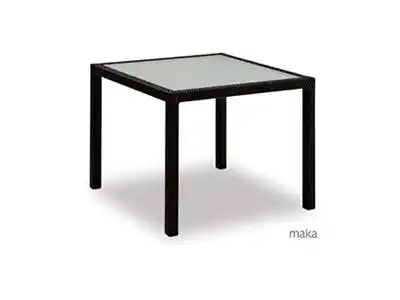 Polyrattan Square Table