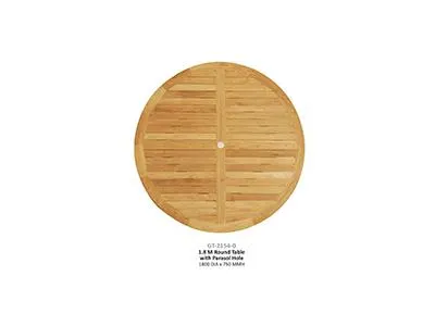 1.8 M Round Table with Parasol Hole