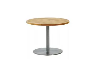 Teak/Stainless Steel Round Table 1000 DIA x 750 MMH