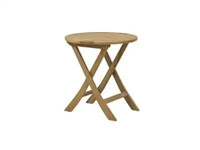 Teak Round Folding Table