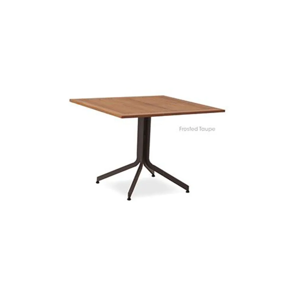 Teak/Aluminium Square Table , GT-2537-80 Teak/Aluminium Square Table