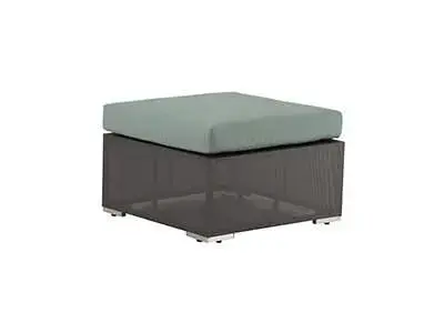 Ottoman with Synthetic Fabric and Sunbrella Cushion