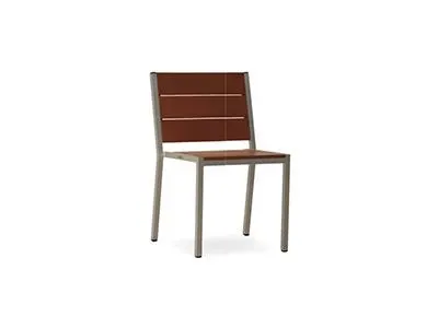 Polywood/Aluminium Stacking Chair