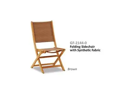 Folding Sidechair with Synthetic Fabric