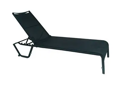 ALUMINIUM CHAISE LOUNGE WITH SYNTHETIC FABRIC