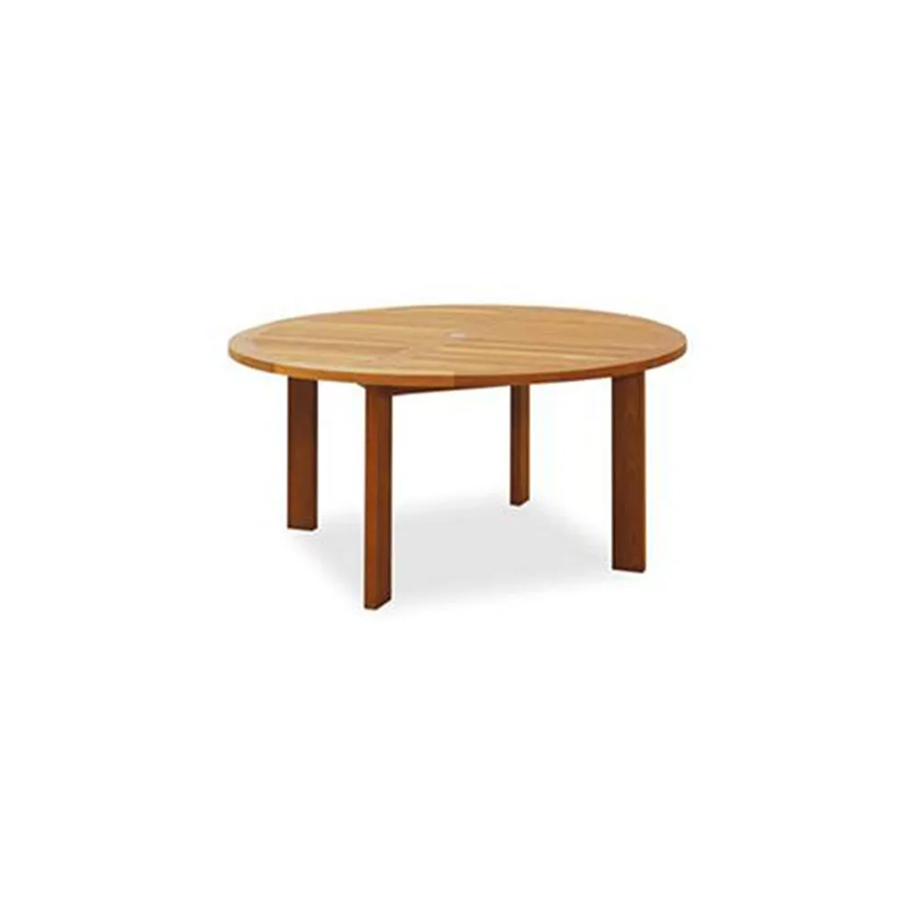 Teak 1.8 M Round Table with Parasol Hole