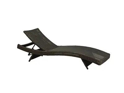 POLYRATTAN FOLDING CHAISE LOUNGE