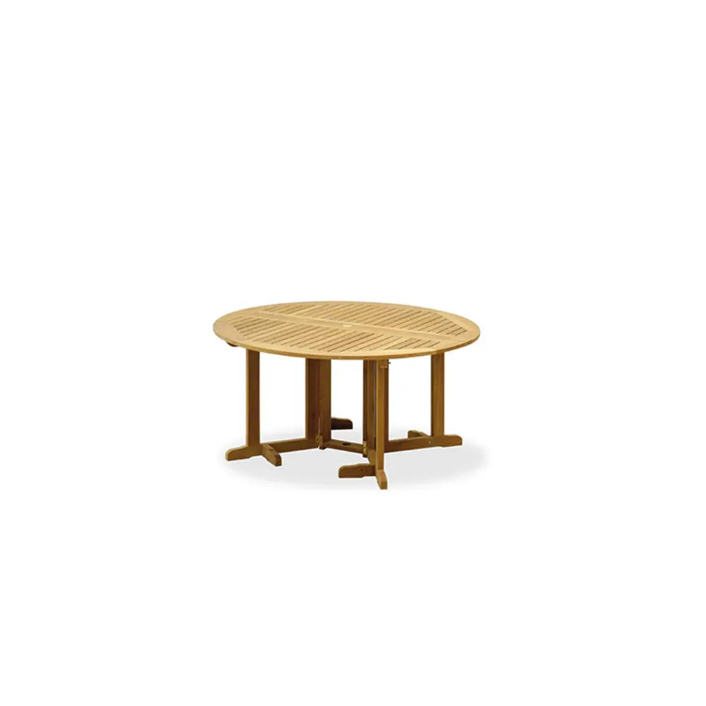 TEAKWOOD 1.5 GATELEG ROUND TABLE (SEAT 6 PEOPLE)