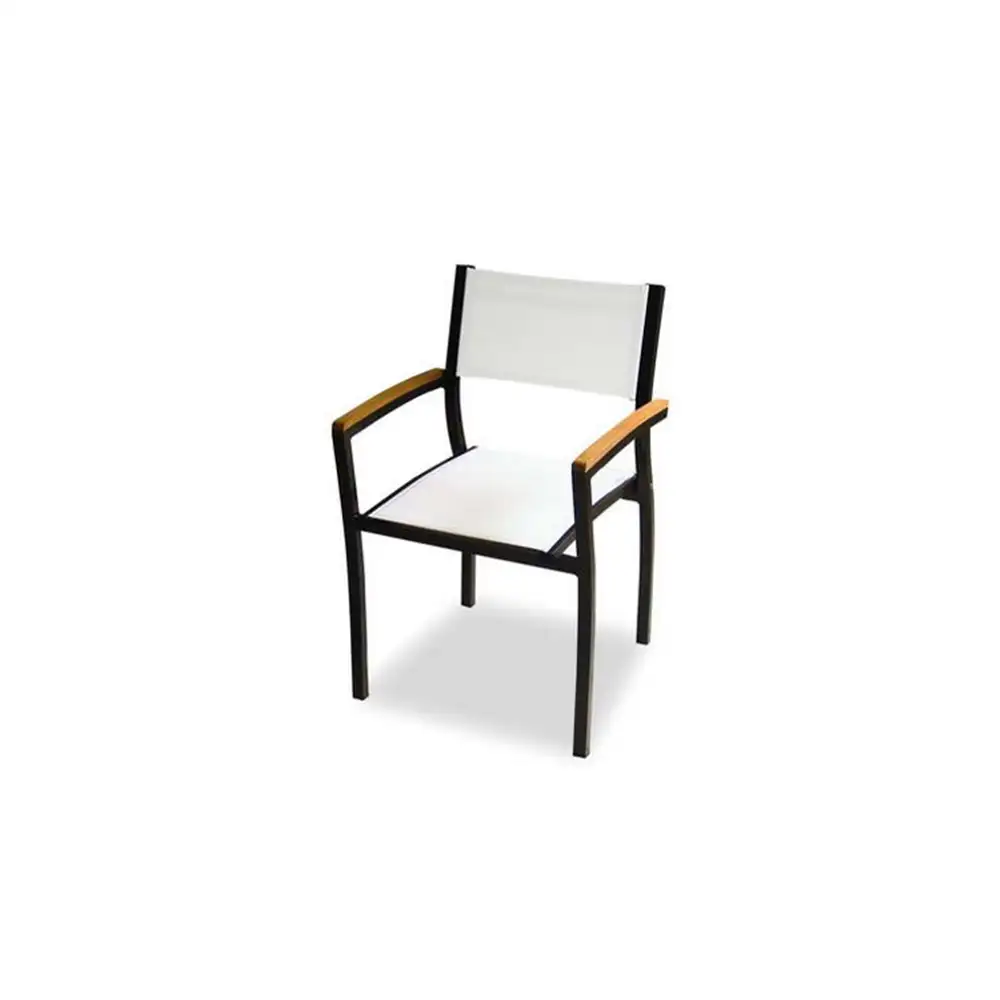 Stacking Armchair with Synthetic Fabric