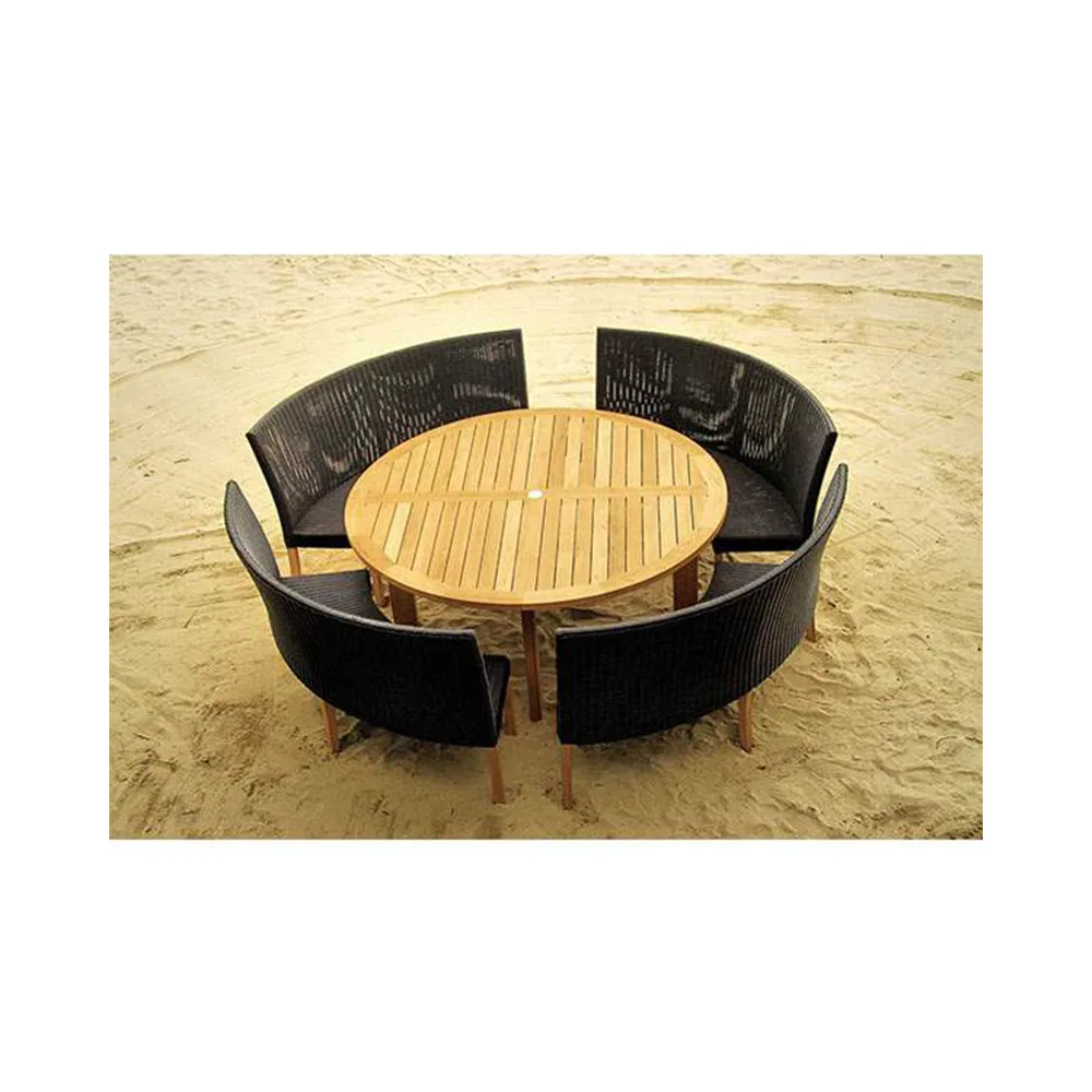 GT-2154-0, GB-2146-0 / 1.8 M Round Table with Parasol hole+Bench / ชุดโต๊ะกินข้าวทรงกลม และม้านั่ง (โปรเจค/projec