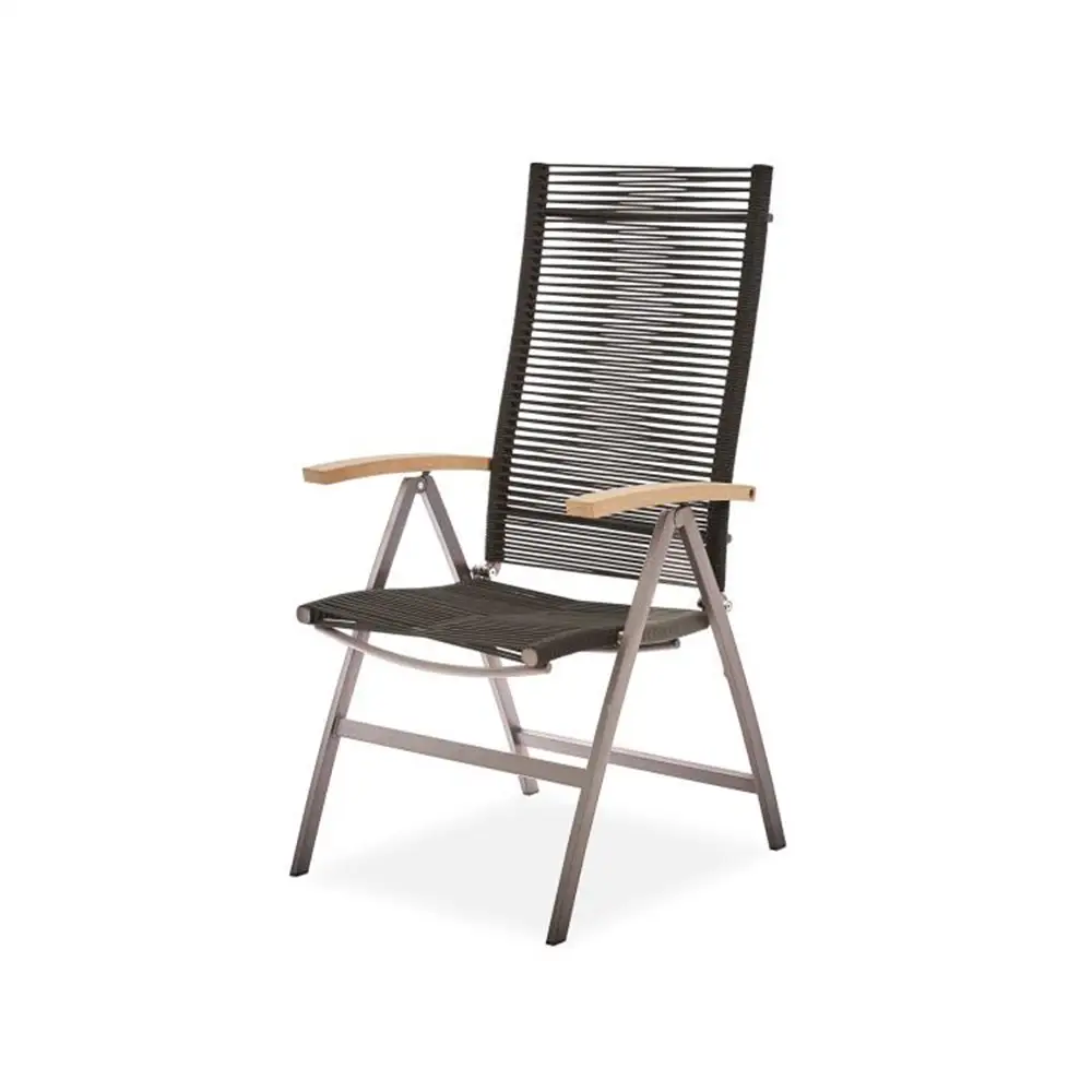 Hochlehner Java Schnurgeflecht Armlehne Teak