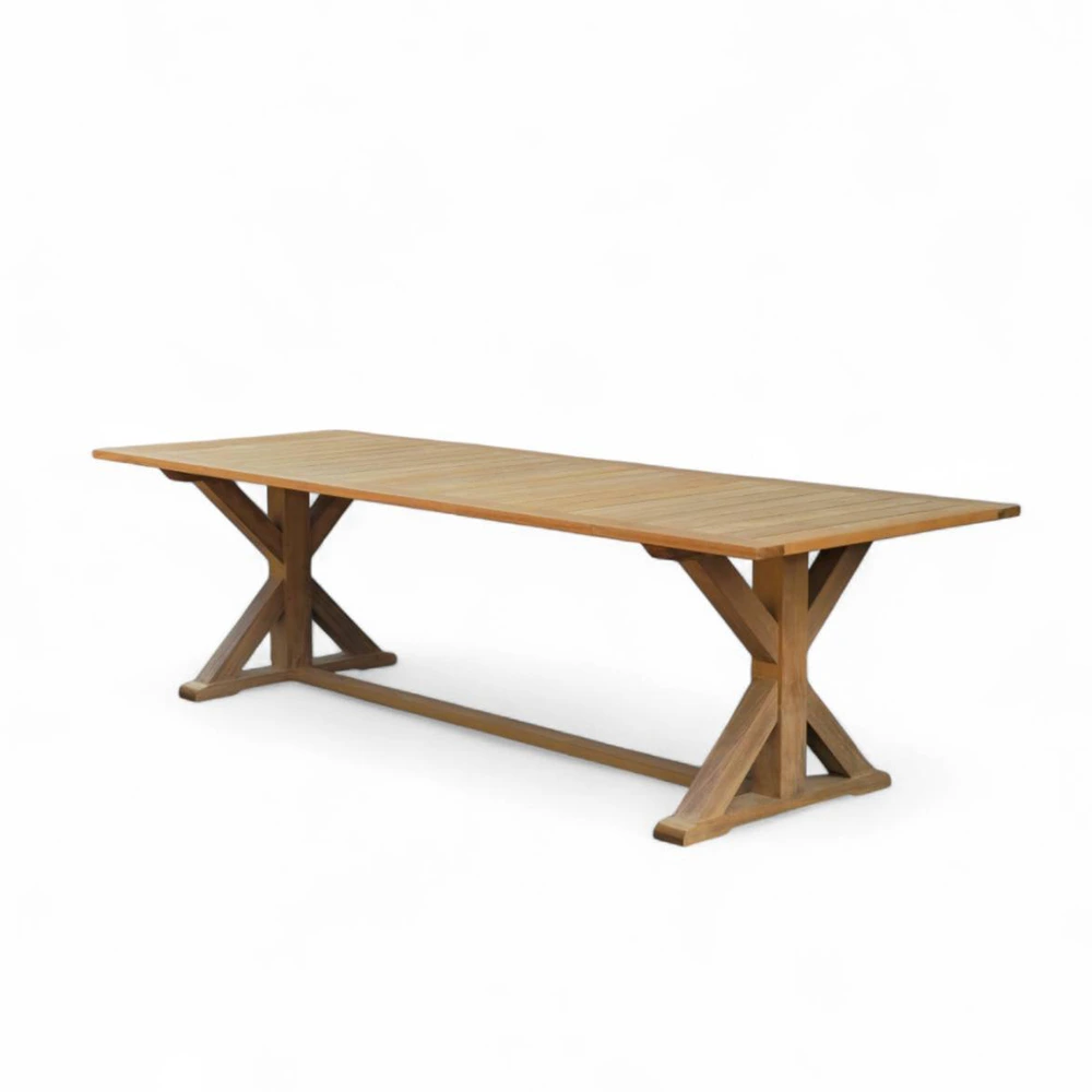 GT-2820-0 / TEAKWOOD RECTANGULAR TABLE โต๊ะอาหารไม้สักแท้ แข็งแรง ดีไซน์คลาสสิก
