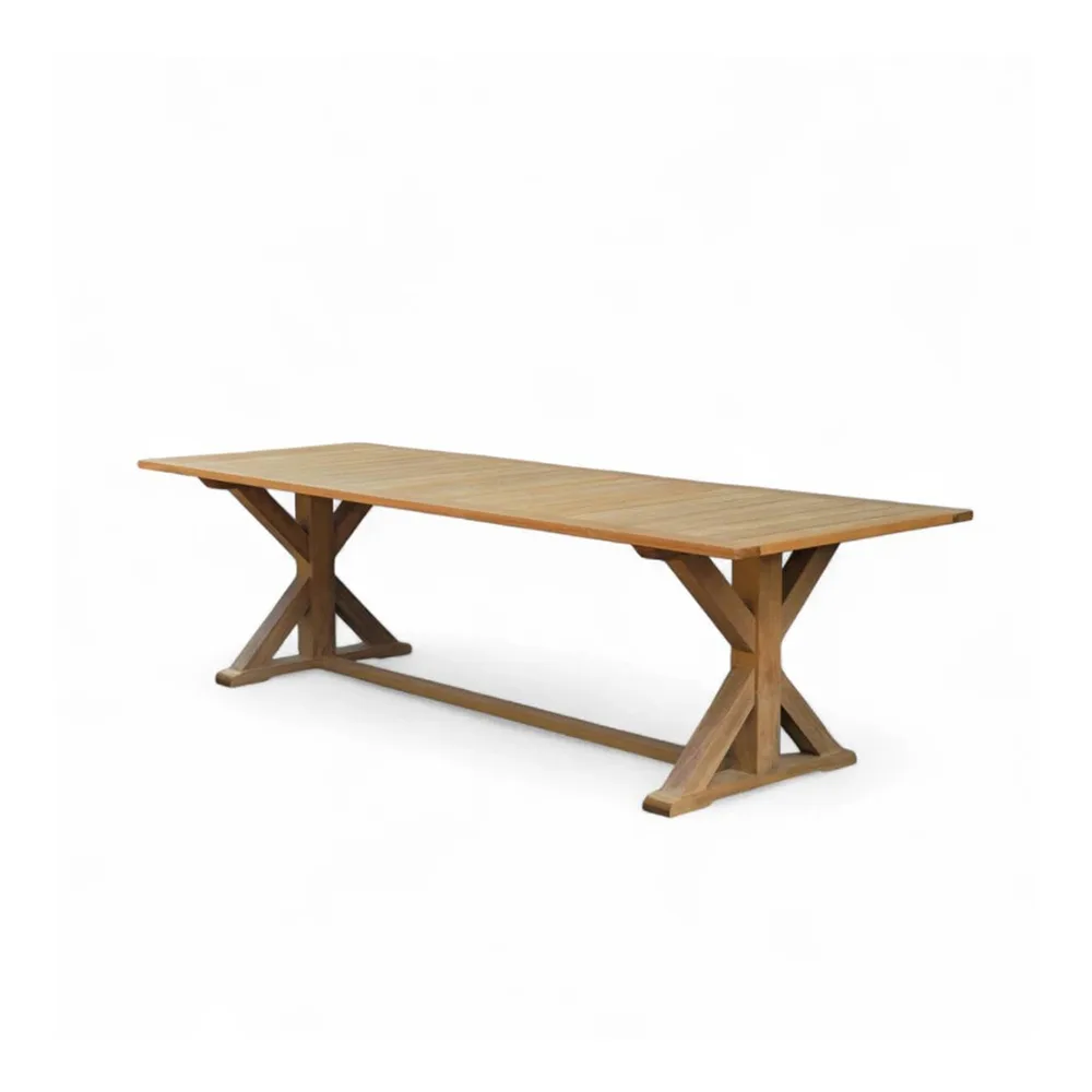 GT-2820-0 / TEAKWOOD RECTANGULAR TABLE โต๊ะอาหารไม้สักแท้ แข็งแรง ดีไซน์คลาสสิก
