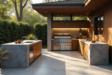 วัสดุครัวกลางแจ้งทนแดดทนฝน