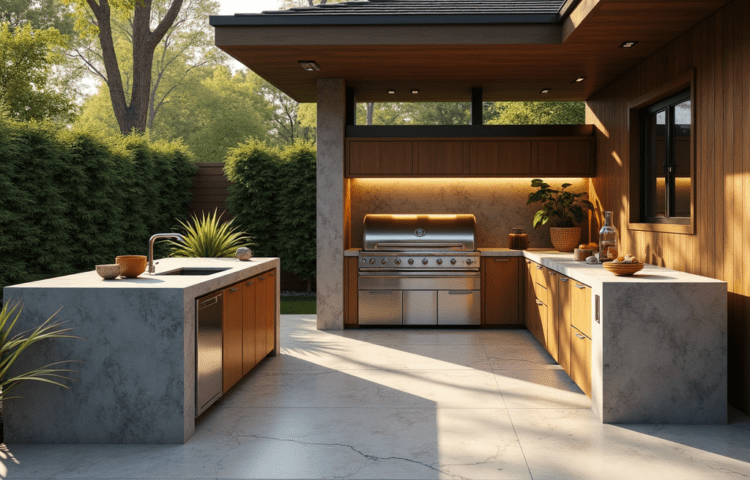 วัสดุครัวกลางแจ้งทนแดดทนฝน