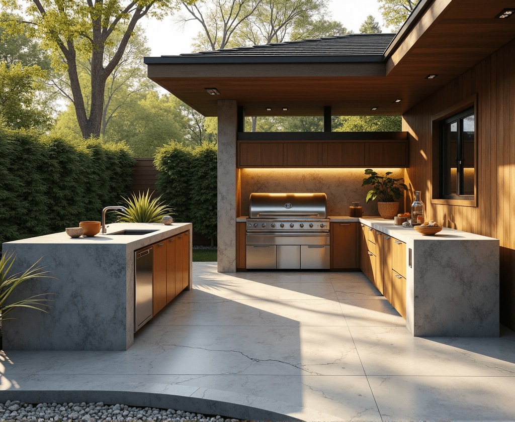 วัสดุครัวกลางแจ้งทนแดดทนฝน