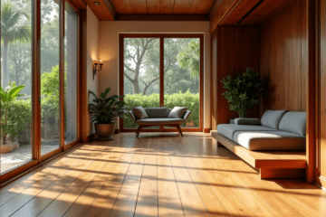ออกแบบ wooden flooring สำหรับสภาพอากาศร้อนชื้น