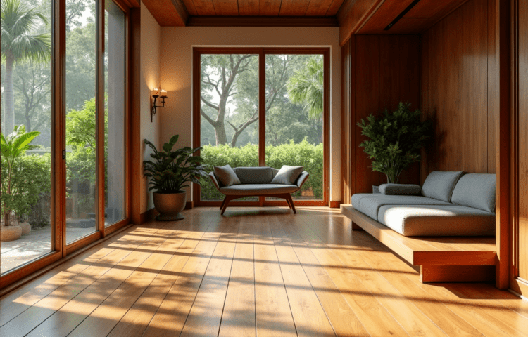ออกแบบ wooden flooring สำหรับสภาพอากาศร้อนชื้น