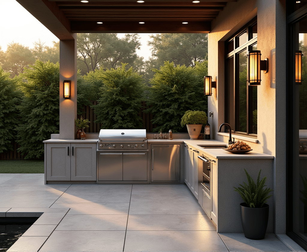 ติดตั้งครัวกลางแจ้งป้องกันความเสียหาย