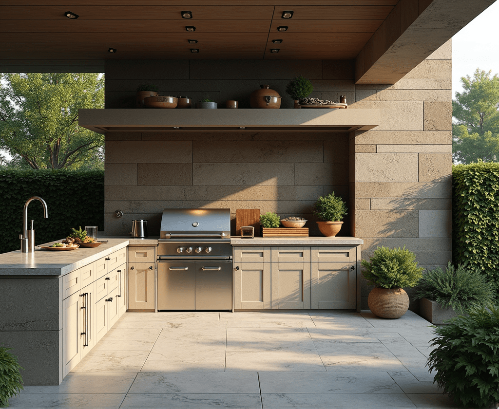 ออกแบบครัวกลางแจ้งทนทานทุกสภาพอากาศ