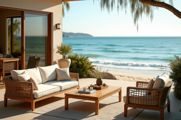 เฟอร์นิเจอร์กลางแจ้งทนแดดทนฝนสำหรับพื้นที่ชายทะเล