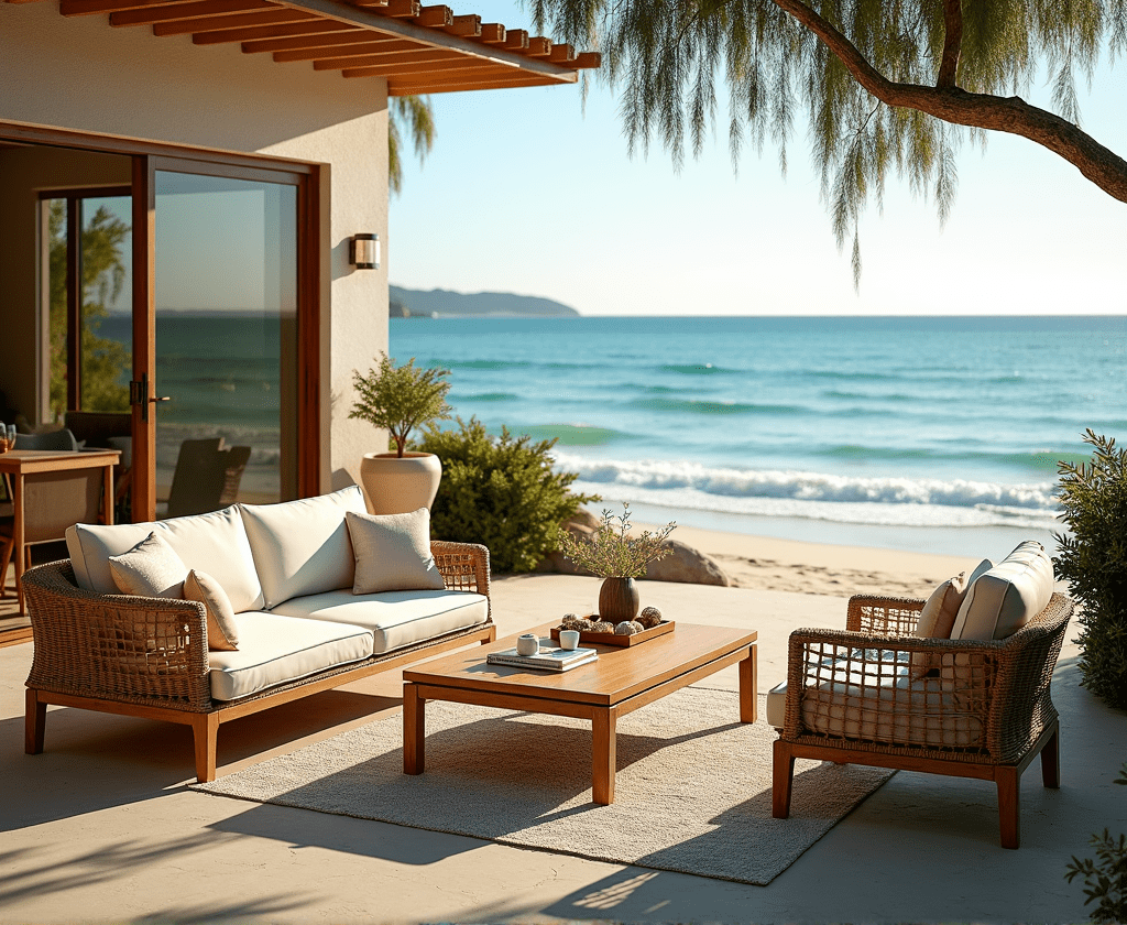 เฟอร์นิเจอร์กลางแจ้งทนแดดทนฝนสำหรับพื้นที่ชายทะเล