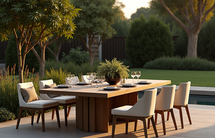 จัดวางโต๊ะ outdoor เพื่อความสวยงามและใช้งาน