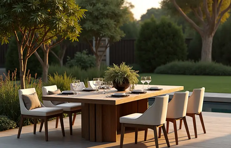 จัดวางโต๊ะ outdoor เพื่อความสวยงามและใช้งาน