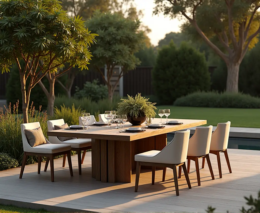 จัดวางโต๊ะ outdoor เพื่อความสวยงามและใช้งาน