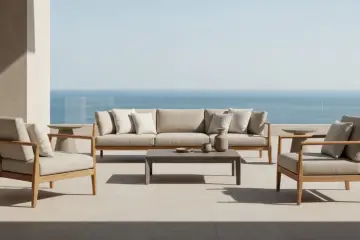 modern outdoor furniture เลือกยังไงให้ทนแดดและทะเล
