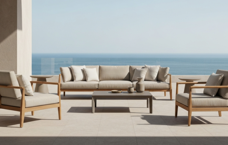 modern outdoor furniture เลือกยังไงให้ทนแดดและทะเล