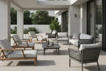 modern outdoor furniture เลือกอย่างไรให้ทนแดดทนฝน 2026