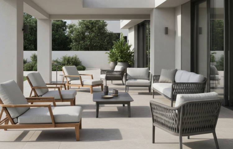 modern outdoor furniture เลือกอย่างไรให้ทนแดดทนฝน 2026