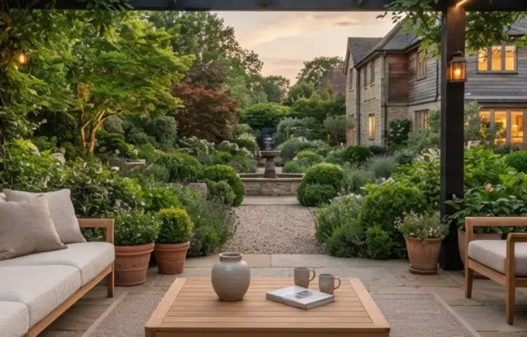 ไอเดียจัดสวนหลังบ้านให้สวย พร้อมมุมนั่งเล่นเฟอร์นิเจอร์เอาท์ดอร์